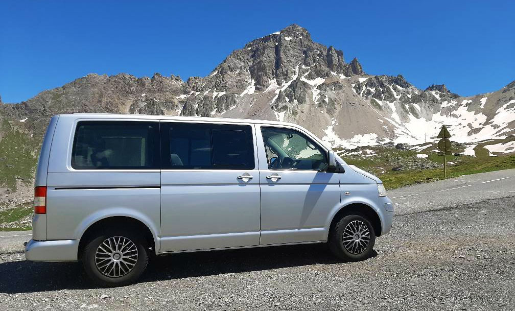 Un de nos taxis au col du Galibier